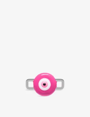 POUBEL Evil Eye Sterling Silver And Enamel Charm