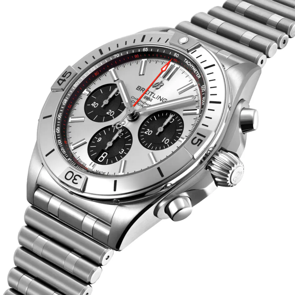 Breitling Chronomat B01 42 Stainless Steel - Silver Watch in Silver, additional product view 2