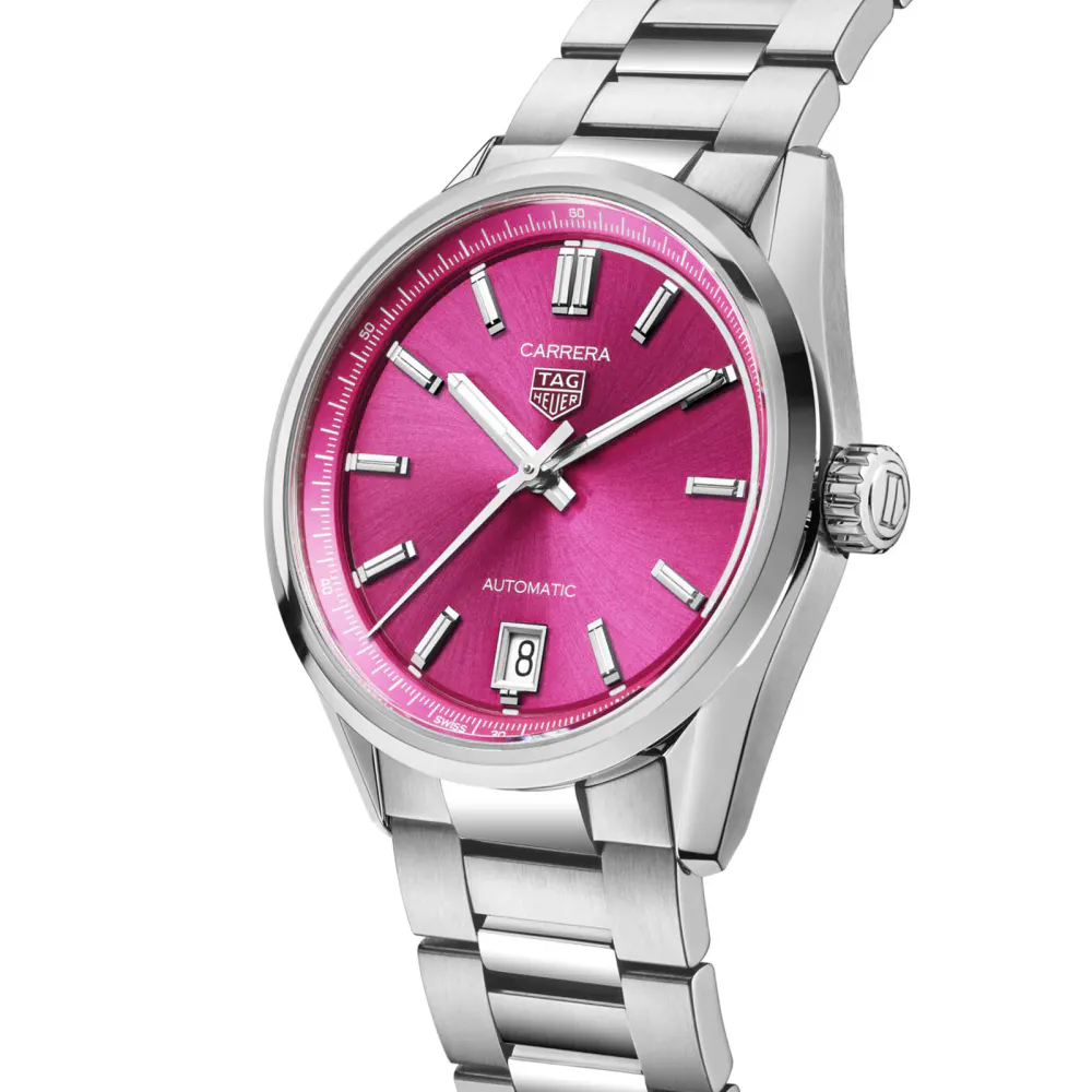 TAG Heuer Carrera Date 36mm Unisex Watch Pink in Pink, additional product view 2