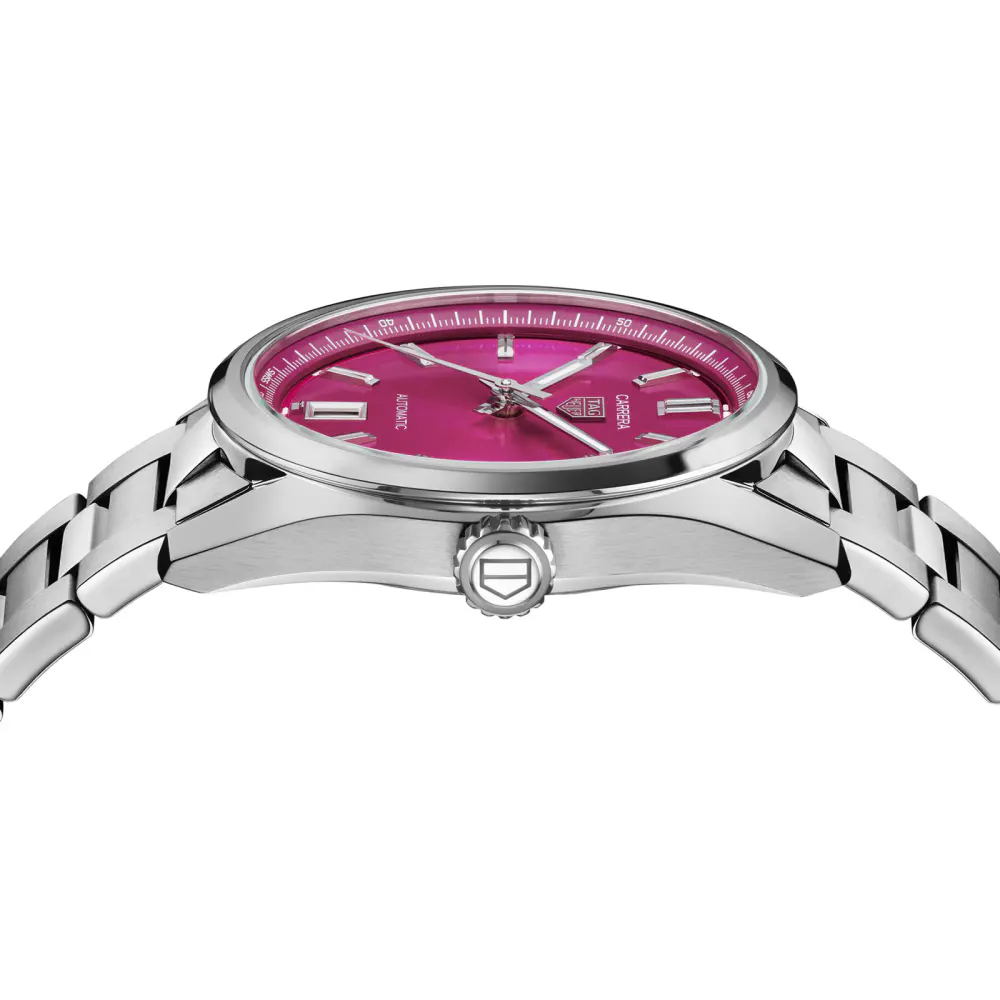 TAG Heuer Carrera Date 36mm Unisex Watch Pink in Pink, additional product view 3