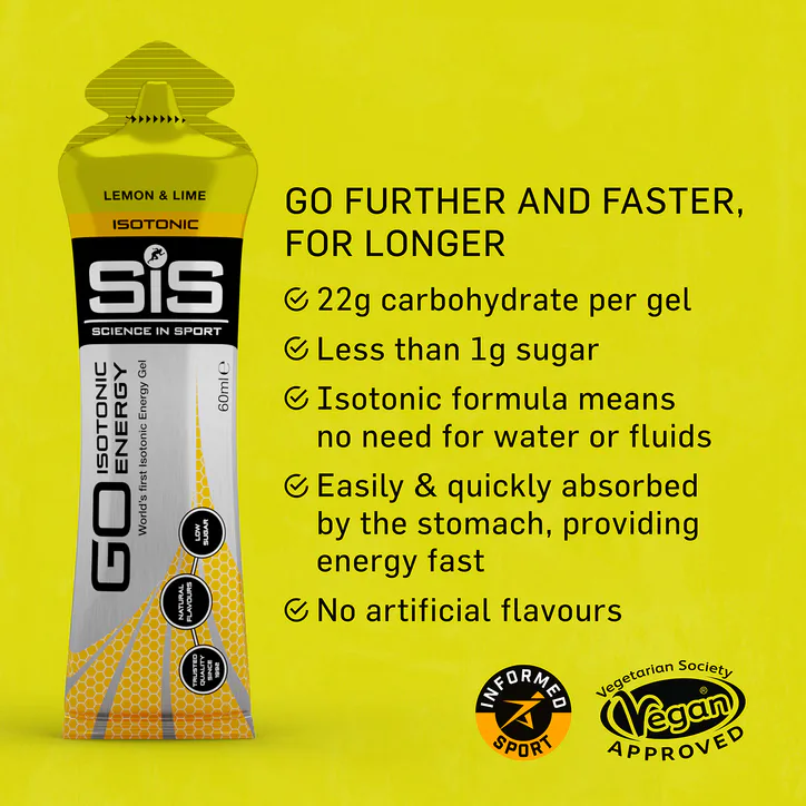 SIS (SCIENCE IN SPORT) SiS GO Isotonic Energy Gel Lemon & Lime 60ml detail 3