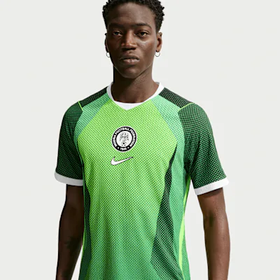 Nike Nigeria 2026 Match Home Men's Nike Aero-FIT Football Authentic Shirt - Pine Green/Electric Green/White