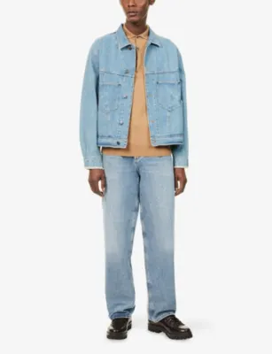 EMPORIO ARMANI Patch-Pocket Collared Denim Jacket detail 2