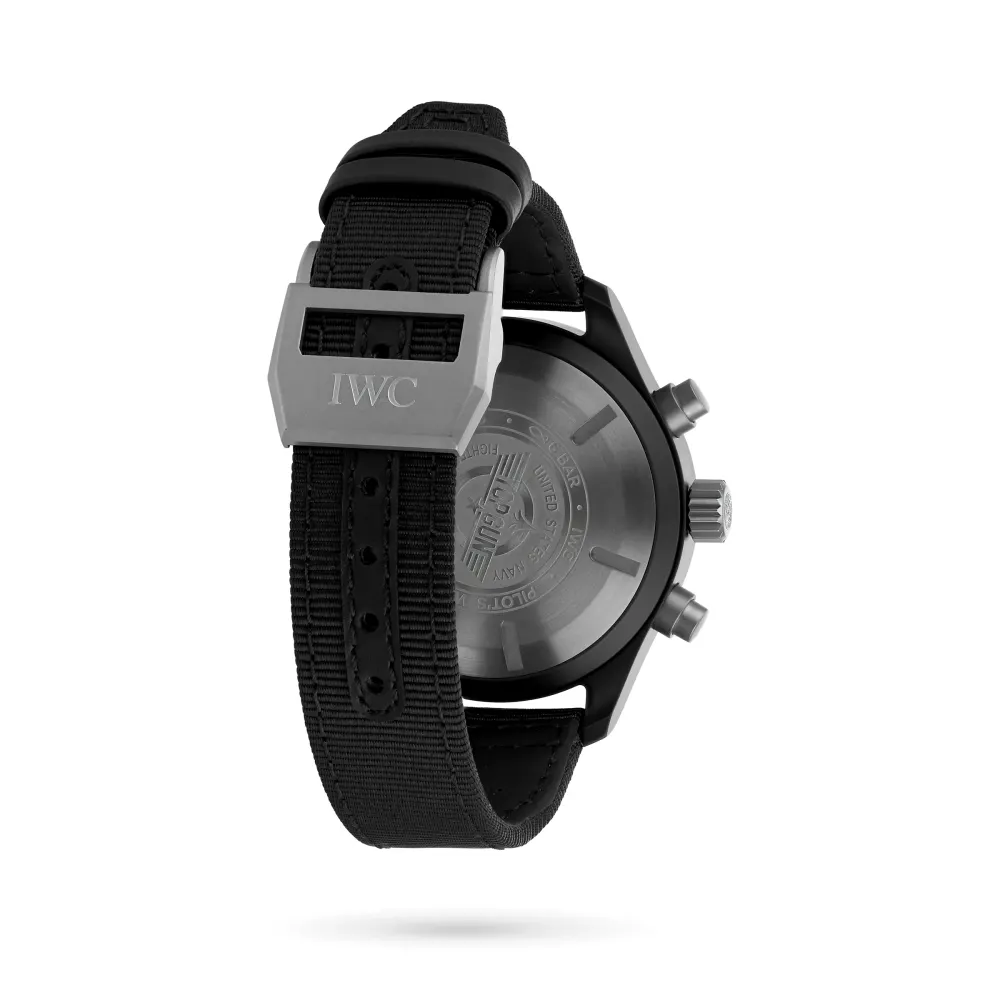 IWC Pilot's TOP GUN 44.5mm Mens Watch in Black, additional product view 3