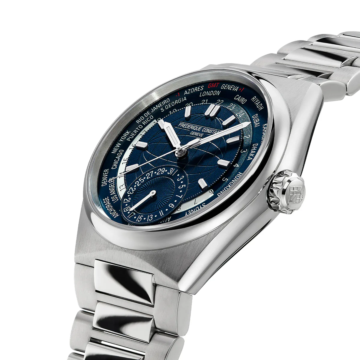 Frederique Constant Highlife Worldtimer Manufacture 41mm in Blue, additional product view 3