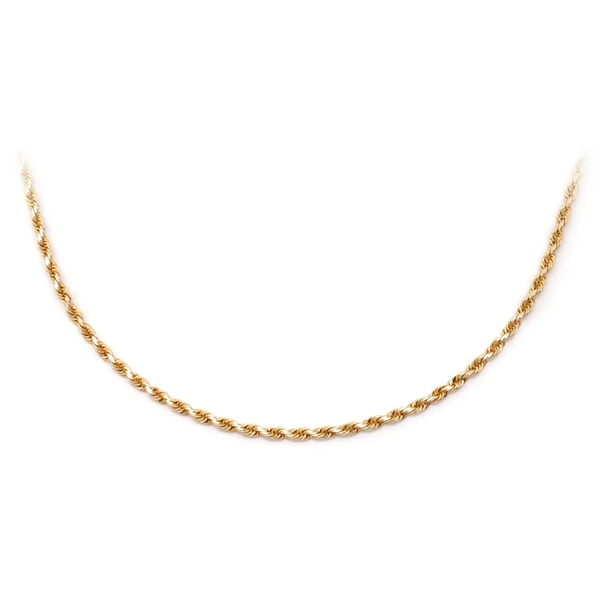For Him Rope Gold Chain in 1.5mm / Rose Gold / 22" – Chain