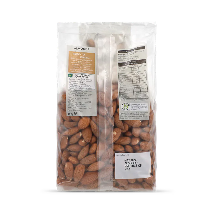 For Him Whole Almonds 800g detail 2
