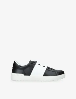 VALENTINO GARAVANI Open Leather Trainers - EUR 45 / 11 UK MEN in BLK/WHITE – Mens | Trainers | Lace up trainers
