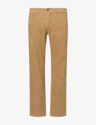 CITIZENS OF HUMANITY Elijah Straight-Leg Stretch-Cotton Corduroy Trousers - Camel (dk Brown)