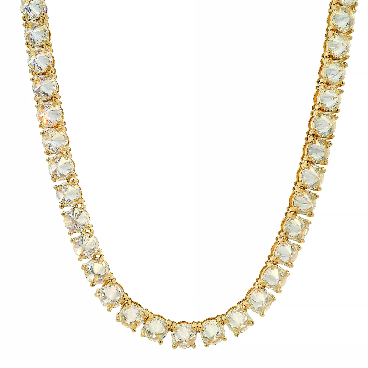 AHMED - MOON JEWELRY 75 Pointer Upside Down Diamond Tennis Chain 70917 in 22 Inches / Rose – Chain