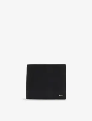 BOSS Embossed 8-Card Slot Leather Wallet
