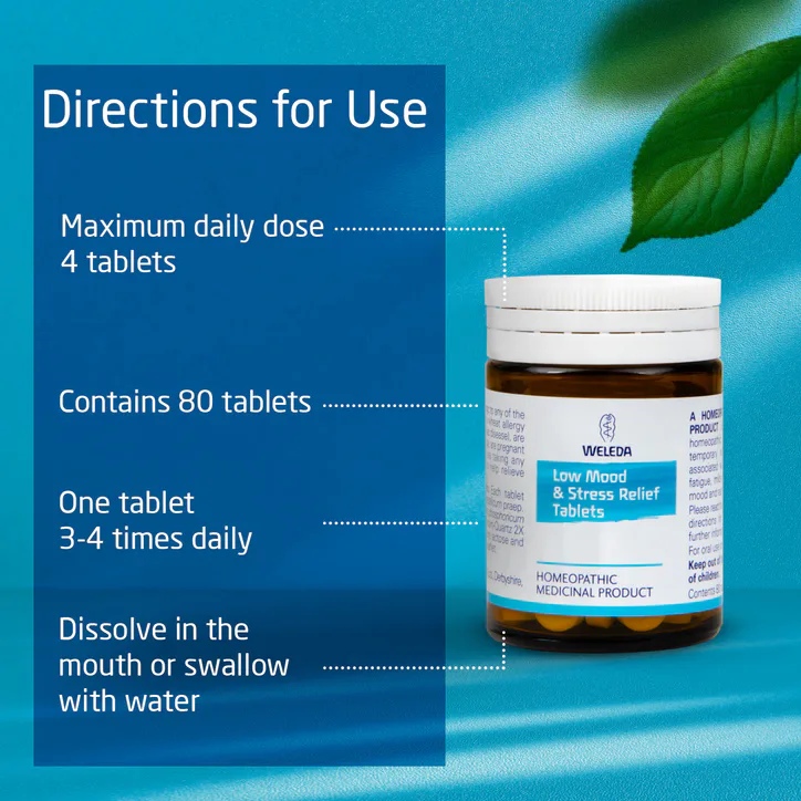 Weleda Low Mood & Stress Relief Tablets 80 Tablets detail 3