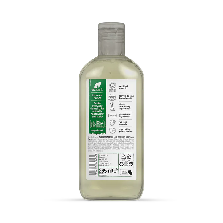 Dr Organic Aloe Vera Shampoo 265ml, additional product view 2