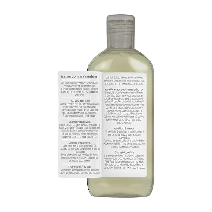 Dr Organic Aloe Vera Shampoo 265ml, additional product view 3