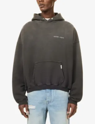REPRESENT Brand-Print Relaxed-Fit Cotton Hoody detail 3