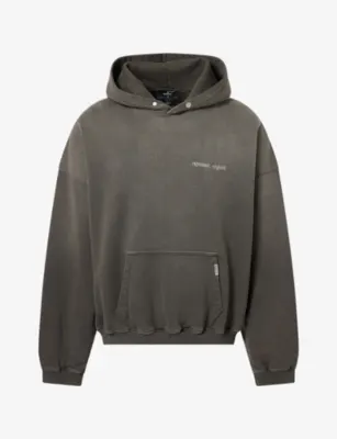 REPRESENT Brand-Print Relaxed-Fit Cotton Hoody