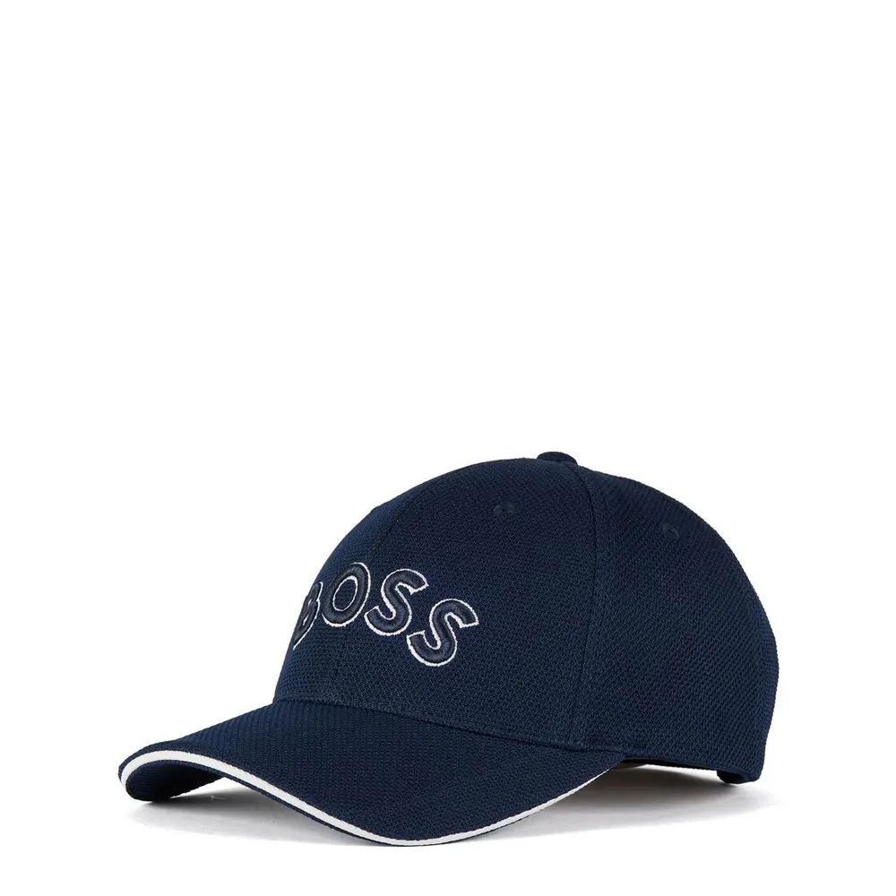 Boss Mens BOSS Embroidered Logo Baseball Cap with Contrast Trim