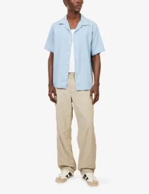 NN07 Julio Short-Sleeve Cotton-Twill Shirt detail 2