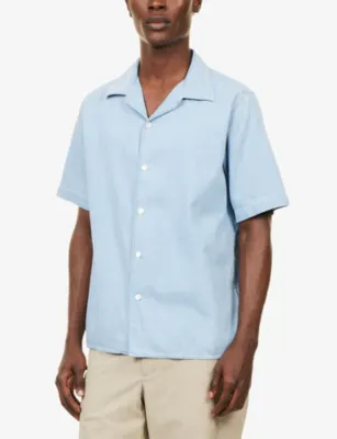 NN07 Julio Short-Sleeve Cotton-Twill Shirt detail 3