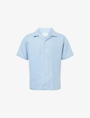NN07 Julio Short-Sleeve Cotton-Twill Shirt