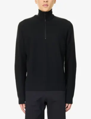 VEILANCE Half-Zip Conic Knit Wool Jumper detail 3