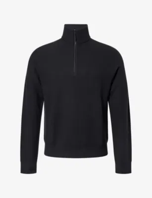 VEILANCE Half-Zip Conic Knit Wool Jumper