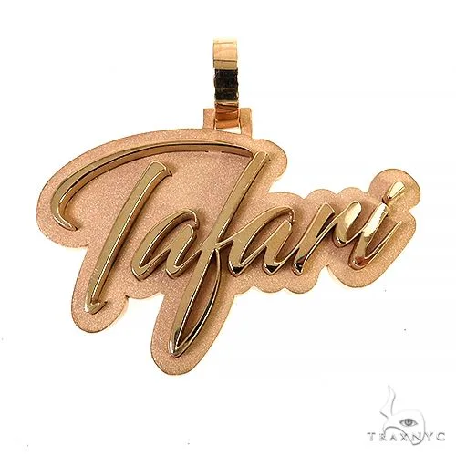 RINA - For Him CUSTOM 14K Gold Name Pendant 68098 in Rose Gold – Pendant