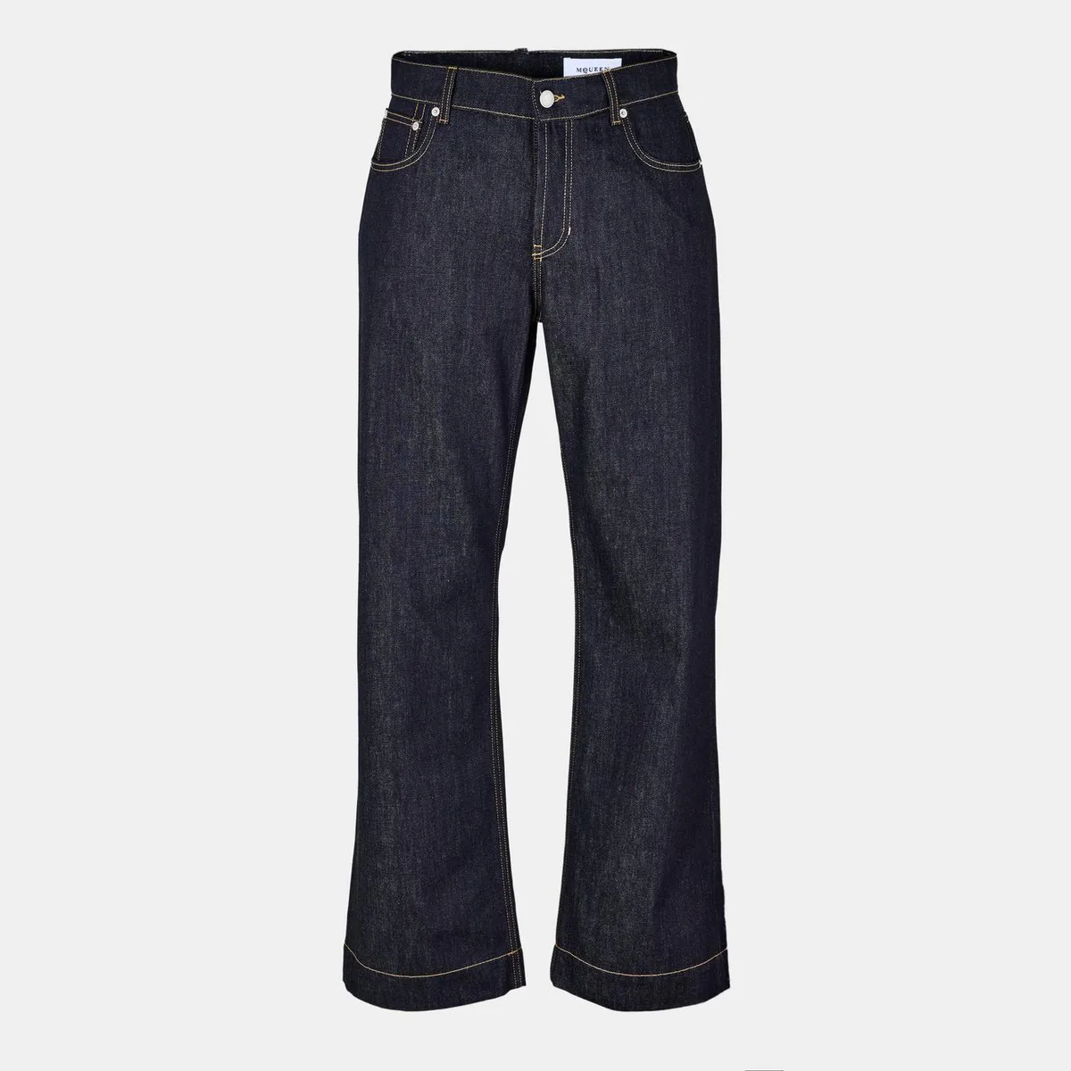 Alexander McQueen Wide Leg Denim Jeans