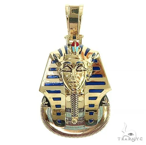 RINA - For Him CUSTOM 14K Gold Medium Custom Pharaoh King Tut Pendant 66471 in Rose Gold – Pendant