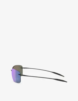 MAUI JIM 423 Lighthouse Rectangle Acetate Sunglasses detail 2