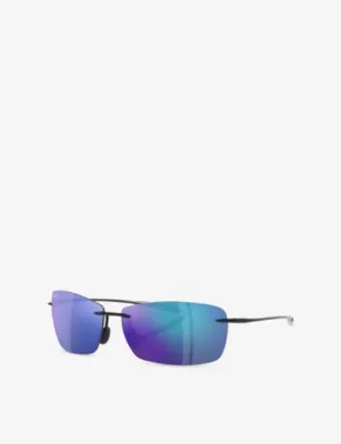 MAUI JIM 423 Lighthouse Rectangle Acetate Sunglasses detail 3