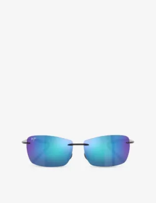 MAUI JIM 423 Lighthouse Rectangle Acetate Sunglasses