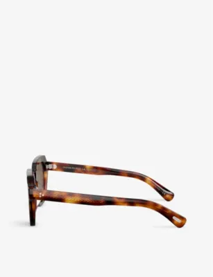 OLIVER PEOPLES OV5526SU Kienna square-frame tortoiseshell acetate sunglasses detail 3