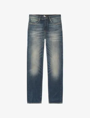 THE KOOPLES Faded Straight-Leg Jeans