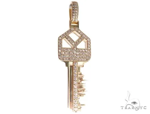 RINA - For Him CUSTOM Custom Tokyo Skyline Key Diamond Pendant 64015 in Rose Gold – Pendant