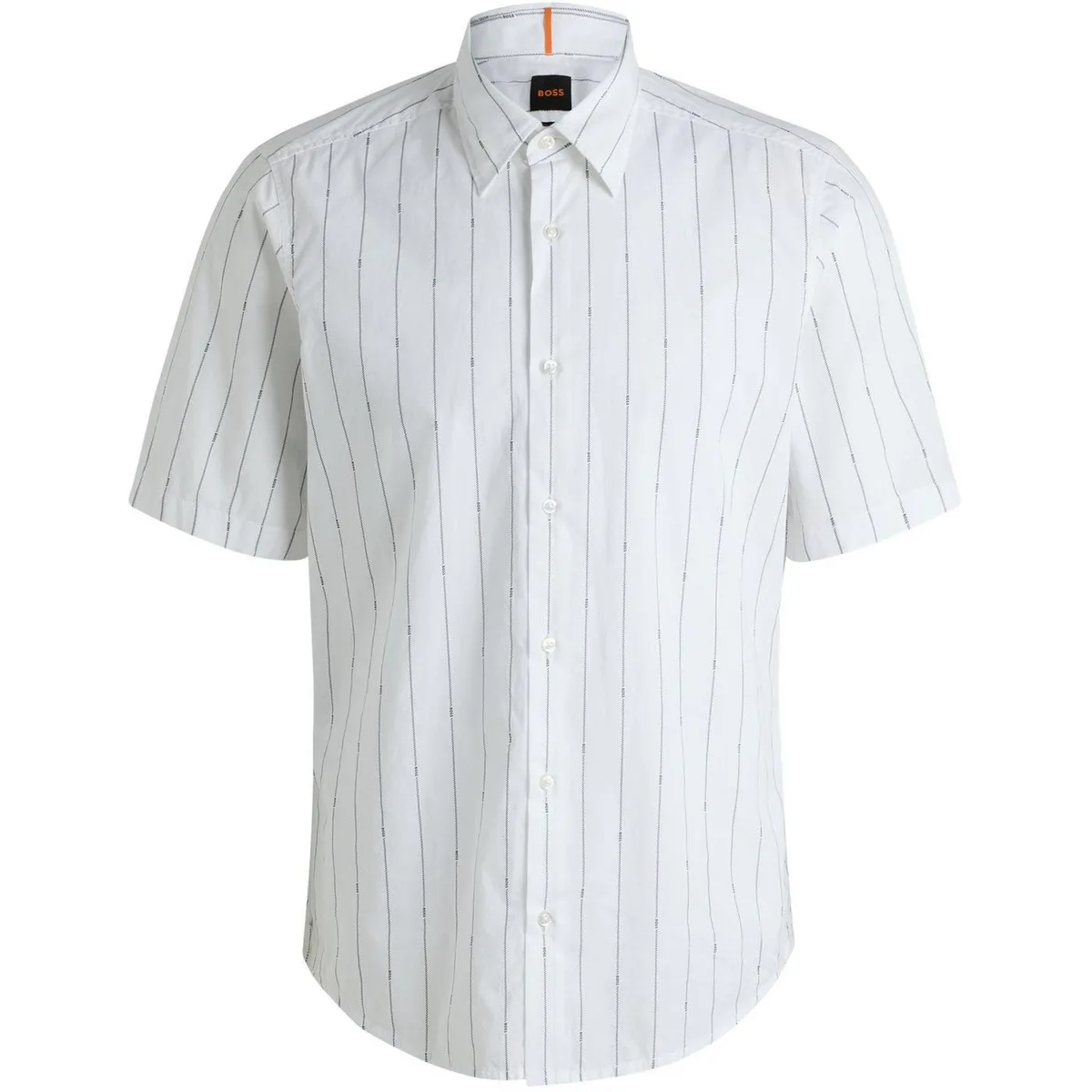 Boss Men's Rash Stripe Short-Sleeve Patterned Shirt