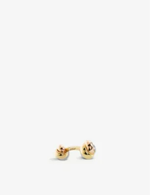 CARTIER Trinity classic gold cufflinks detail 3