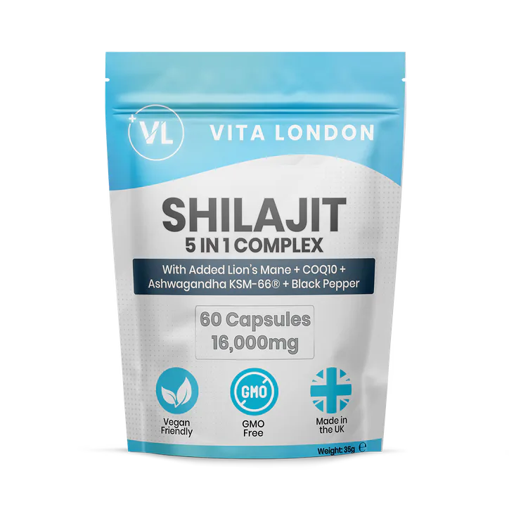 Vita London Shilajit Capsules 5 In 1 Complex 16,000mg 60 Capsules