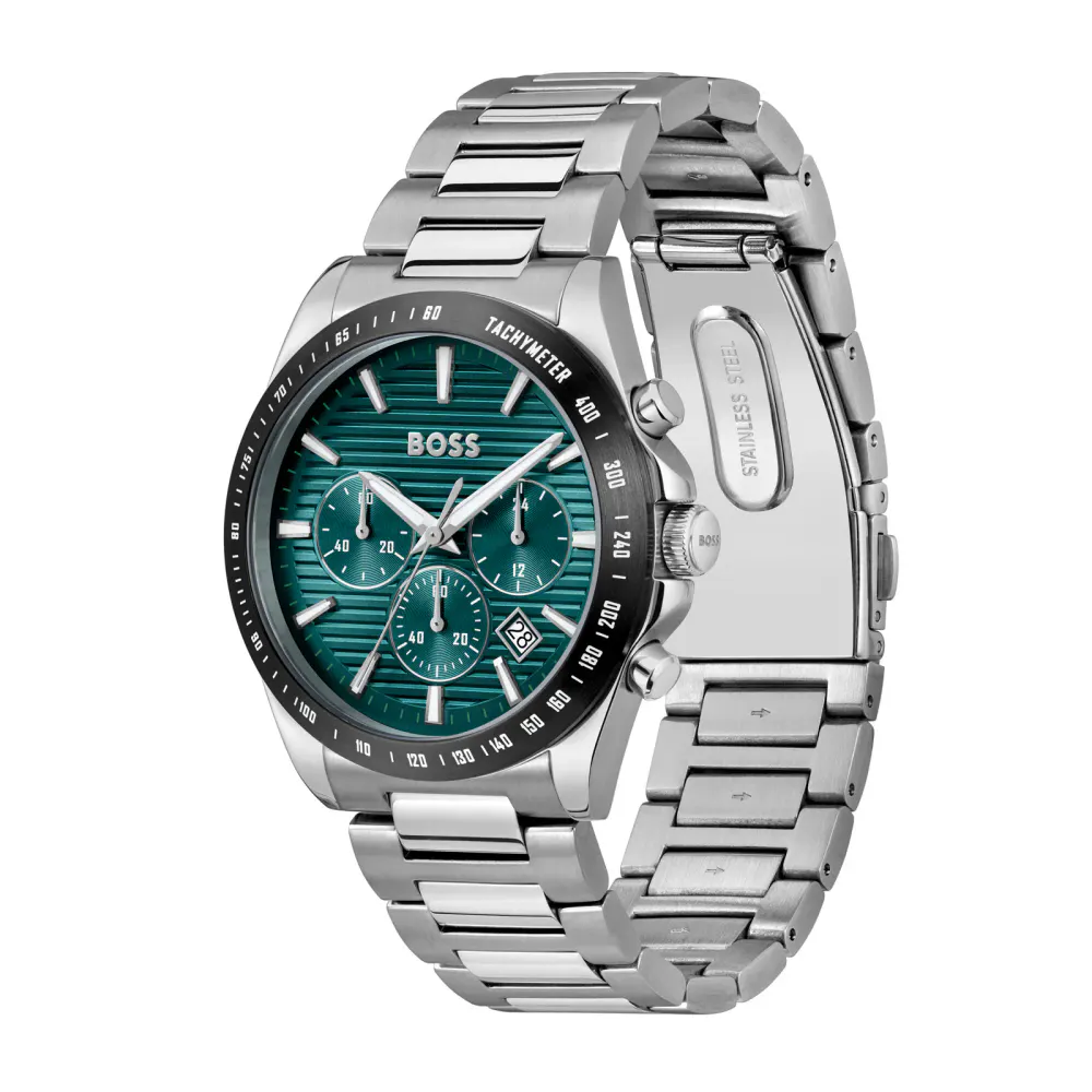 BOSS Strike Chronograph Mens Watch 41mm Green in Green, additional product view 2