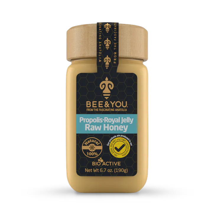 BEE&YOU Propolis Royal Jelly Raw Honey Mix 190g