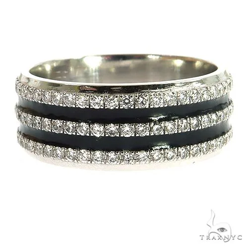 RINA - For Him CUSTOM CVD 3 Row Diamond Eternity Ring 69058 in Rose Gold / 10 – Ring