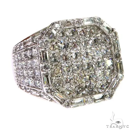 RINA - For Him CUSTOM 14K Gold Baguette Diamond Ring 67932 in Rose Gold / 8 – Ring