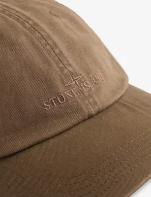 STONE ISLAND Brand-Embroidered Cotton Cap detail 2