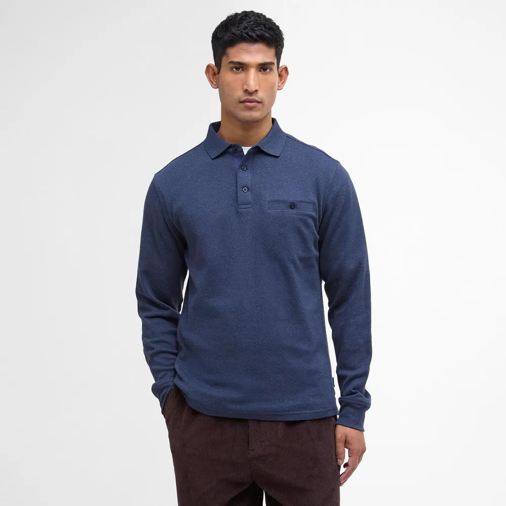 Barbour Farmwell Tailored Long-Sleeved Polo Shirt detail 2
