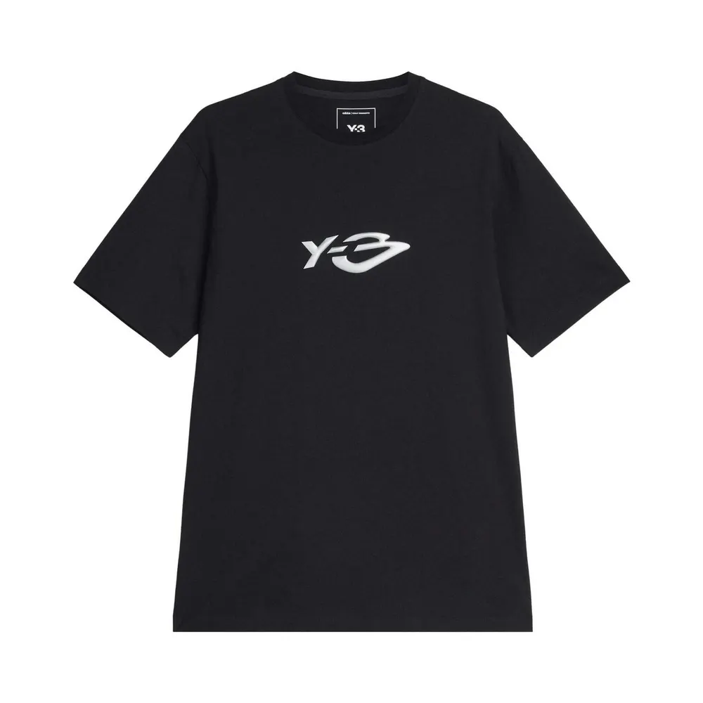 Y3 Liquid Logo Tee in Black – Clothing
