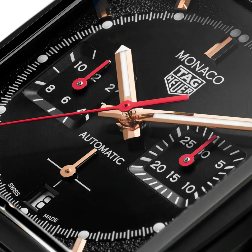 TAG Heuer Monaco Dark Lord 39mm Mens Watch detail 2