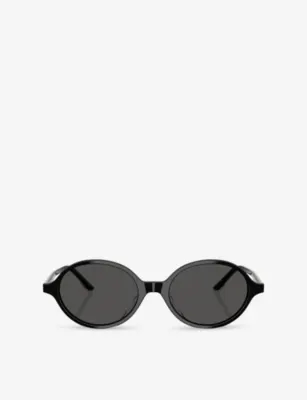 OLIVER PEOPLES x Khaite OV5574SU 2000C Oval-Frame Acetate Sunglasses