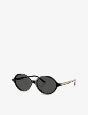 OLIVER PEOPLES x Khaite OV5574SU 2000C Oval-Frame Acetate Sunglasses detail 2