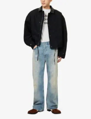 ACNE STUDIOS Paint-Splatter Trafalgar Cotton-Blend Jeans - 32/32 detail 2