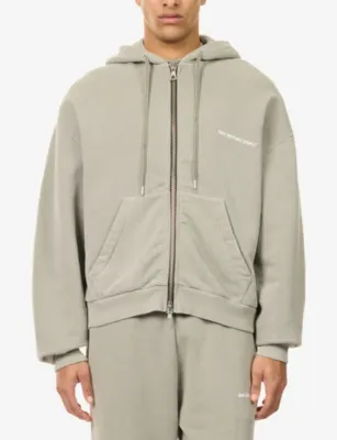 MKI MIYUKI-ZOKU Uniform Relaxed-Fit Cotton-Blend Hoodie detail 3